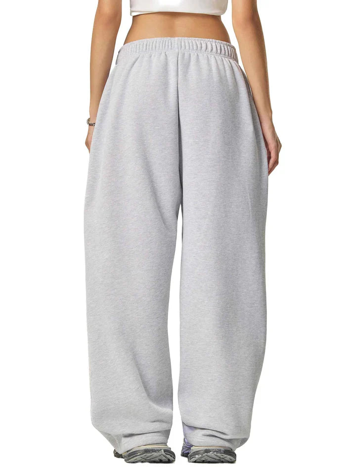 Phantom Core Grey Tracksuit Contrast-Stitched Fleece Sweatpants Streetwear VIP