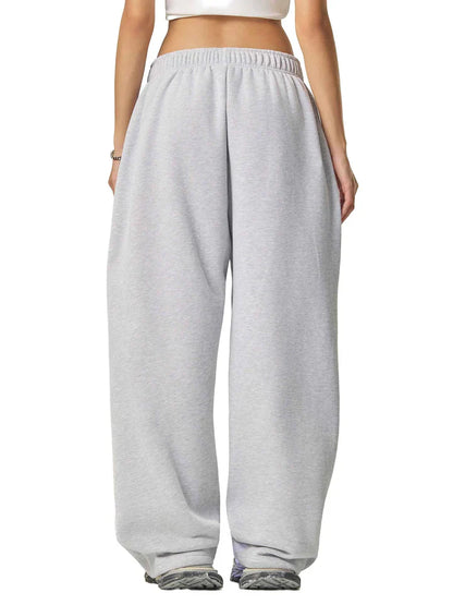 Phantom Core Grey Tracksuit Contrast-Stitched Fleece Sweatpants Streetwear VIP
