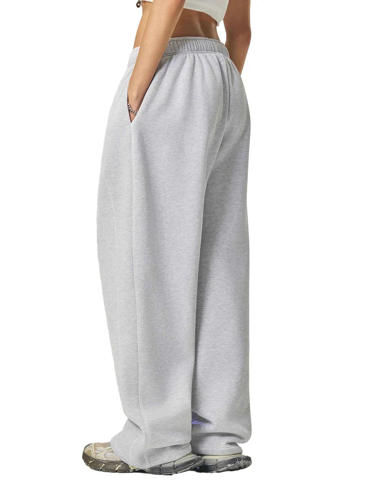 Phantom Core Grey Tracksuit Contrast-Stitched Fleece Sweatpants Streetwear VIP