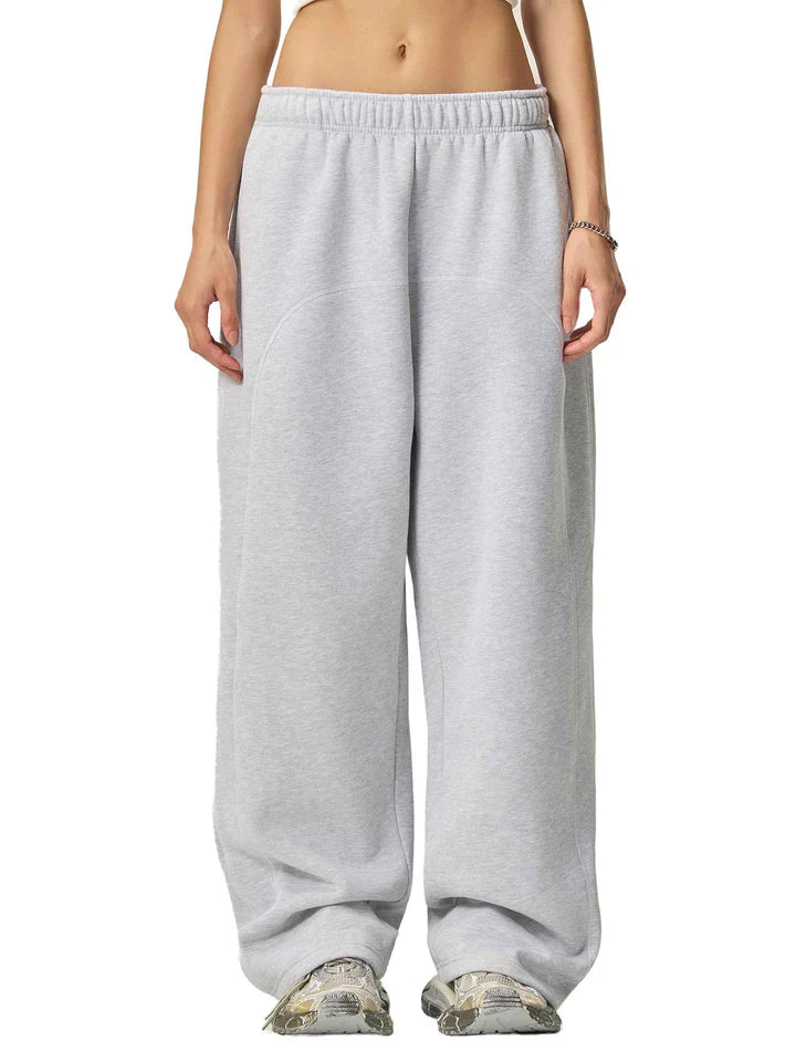 Phantom Core Grey Tracksuit Contrast-Stitched Fleece Sweatpants Streetwear VIP