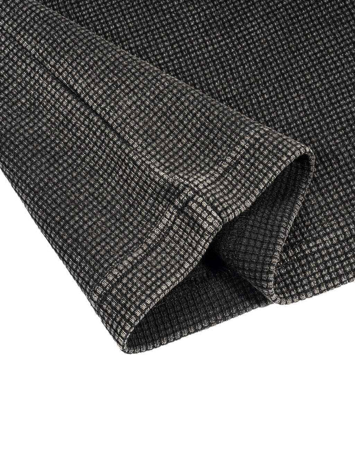 Light Up Pack Waffle-Texture Washed Boxy T-Shirt Unisex Graphic Smoke - BLACK CARTA VIP